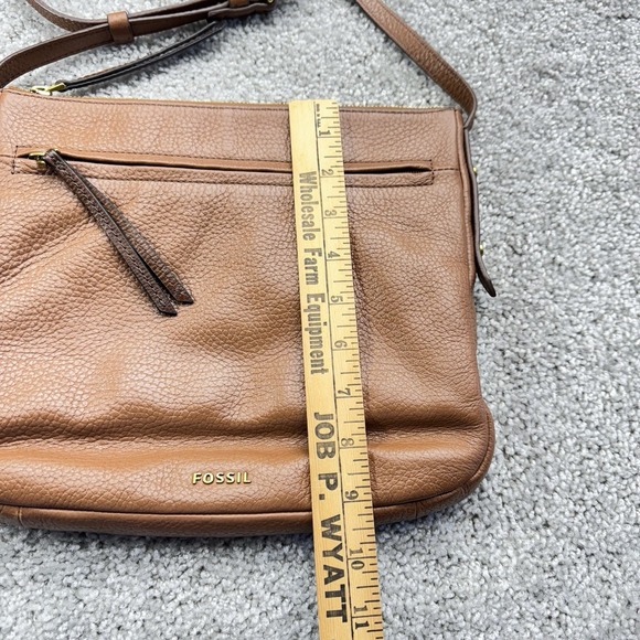 Fossil‎ Brown Leather Crossbody Shoulder Bag - Picture 4 of 13
